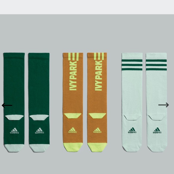 🆕 💧Drip 2.0 IVY PARK x adidas Logo Socks 3 pack - Picture 3 of 11